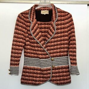 Lia Molly Anthropologie Knit Blazer with Structured Fit